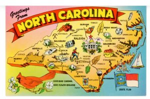 NC - North Carolina Map