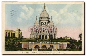 Old Postcard Paris Le Sacre Coeur From Montmartre