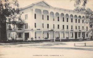Cambridge New York Cambridge Hotel Exterior View Antique Postcard J66180