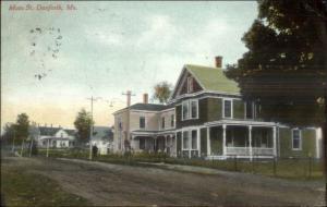 Danforth ME Main St. c1910 Postcard