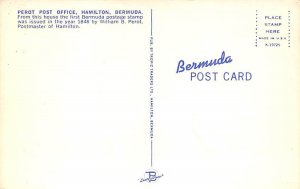 Perot Post Office Hamilton Bermuda Postcard