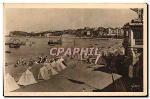 Old Postcard Basque St Jean de Luz Cutter The Beach and Santa Barbara