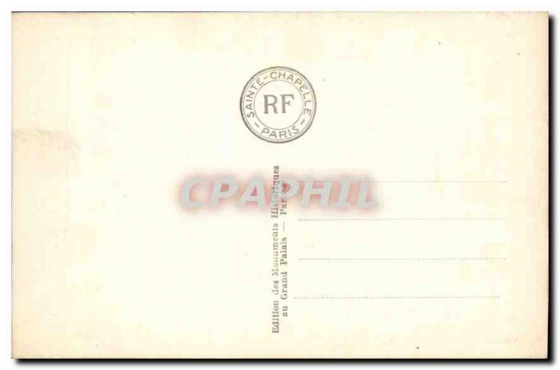 Postcard Old High Holy Chapel Chapel The Rose Window