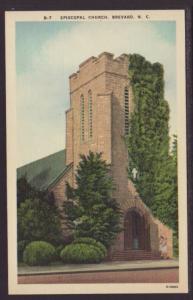 Episcopal Church,Brevard,NC Postcard 