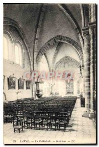 Old Postcard Laval's Cathedral Interior