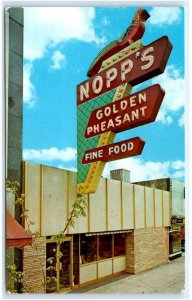 SALEM, OR Oregon ~ Roadside NOPP'S GOLDEN PHEASANT Restaurant 1970  Postcard