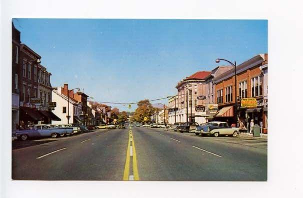Lebanon OH Street View Broadway Old Cars Vintage Store Fronts Postcard