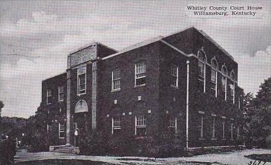 Kentucky Williamsburg Whitley County Court House Dexter Press