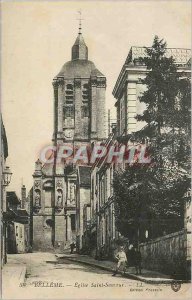 Old Postcard Belleme Saint Sauveur Church