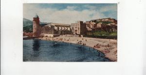 BF31738 collioure p o la plage st vincent et l eglise  france front/back image