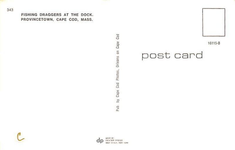 Fishing Draggers at the Dock Cape Cod, Massachusetts MA  