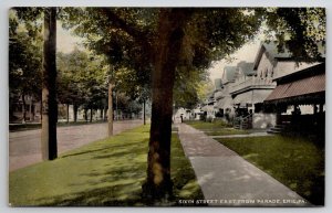 Erie PA Sixth Street From Parade Homes Houses Pennsylvania 1913 Postcard J37