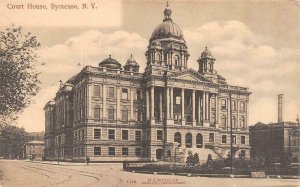 SYRACUSE, NY New York  COURT HOUSE  Courthouse  c1900's UDB B&W Postcard