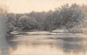 New Berlin Wisconsin Unadilla River Real Photo Antique Postcard K77749