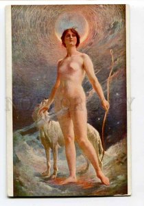 3043618 NUDE Lady DIANA & GREYHOUND by LUCAS vintage