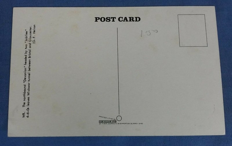 Vintage Train Postcard   Northbound Devonian Leaving Wickwar Tunnel C1C