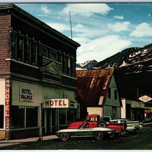 c1960s Valdez, AK Downtown Prince William Sound Chevy Corvette Ford Truck? A265