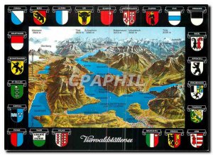 Old Postcard Vierwaldstattersee Lake Lucerne Lake of Lucerne