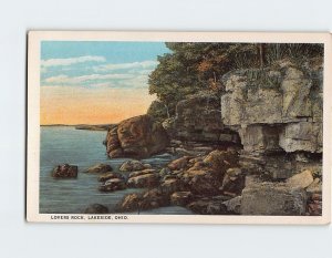 Postcard Lovers Rock, Lakeside, Ohio, USA