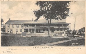 G83/ Canton New York Postcard c1910 American House Oldest Hotel in NY