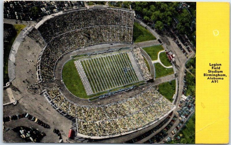 Birmingham Alabama Postcard Legion Field Football Stadium