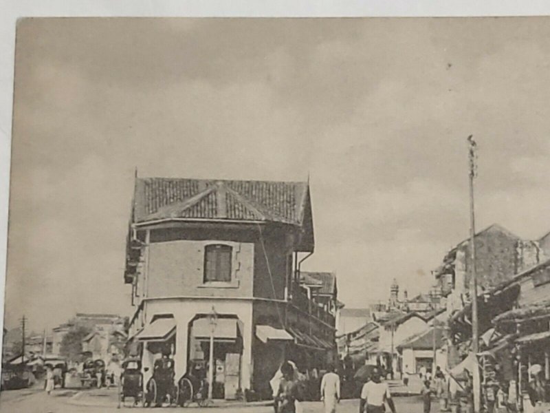 Postcard C1910s Reclamation Road Corner Colombo Ceylon Sri Lanka Tuck's 1034