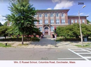 Dorchester MA~2nd Story Deck Parapet~Russel Elementary School~Columbia Rd~c1905