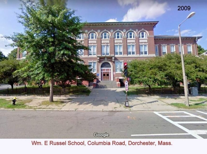 Dorchester MA~2nd Story Deck Parapet~Russel Elementary School~Columbia Rd~c1905