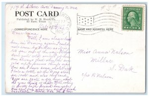 c1920 Leaving Mexico Kavanaugh War Postal Donkey Deming New Mexico NM Postcard