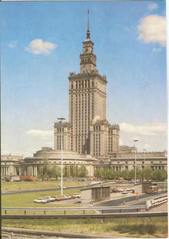 Poland, Warsaw, Warszawa, Patac Kultury i Nauki, unused Postcard