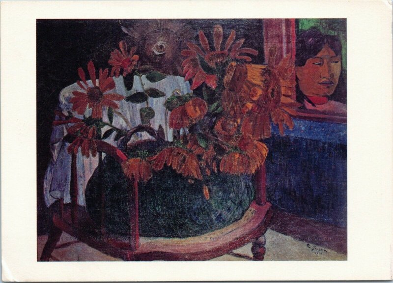 postcard Sunflowers by Paul Gauguin National Gallery of Art