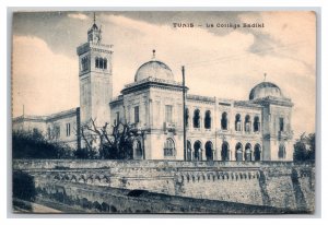 Le Collège Sadiki Middle School Tunis Tunisia UNP DB Postcard Q25