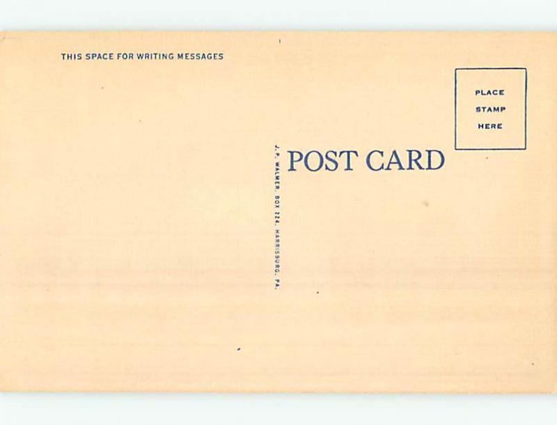 Unused Linen CHURCH SCENE Tyrone Pennsylvania PA p4560