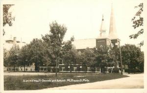 1940s Isabella County Sacred Heart Church School MT PLEASANT MICHIGAN RPPC 3969