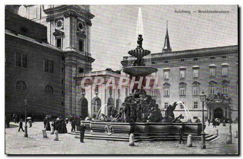 Salzbourg-Salzburg-Austriche- Austria- Residenzbrunnen -CPA