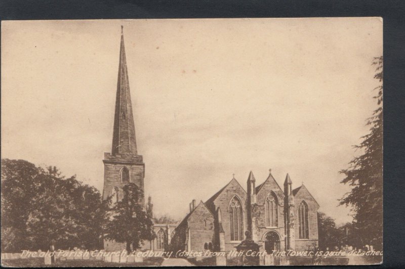 Herefordshire Postcard - The Old Parish Church, Ledbury     RS6749