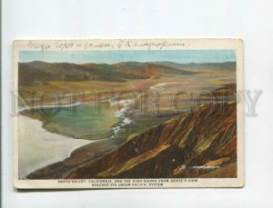 472984 1929 year USA California Death Valley real posted to USSR Baku Vintage