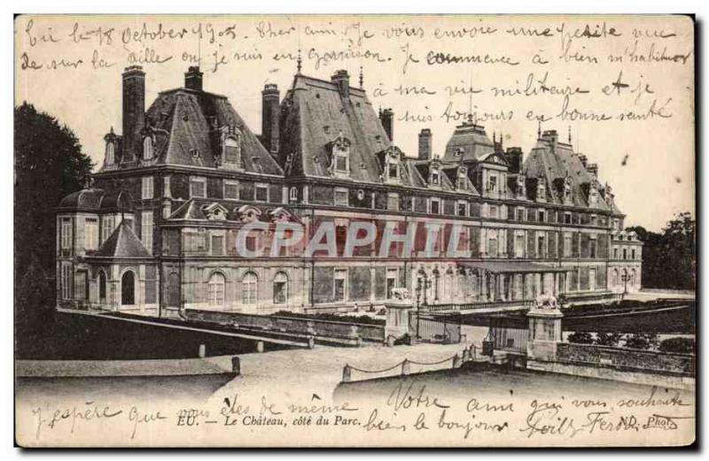 Old Postcard In The Chateau Park Riviera