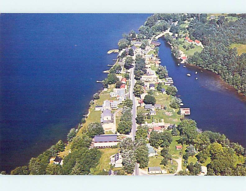 Unused Pre-1980 AERIAL VIEW Belgrade Lakes Village Maine ME A4213