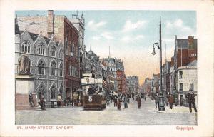 BR97685 st mary street cardiff tramway   wales