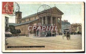 Old Postcard Saint Germain en Laye The Church and Place