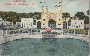 Postcard Band Stand Vanity Fair Providence Rhode Island 1907