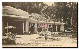 Old Postcard Normandy Bagnoles de L'Orne Le Pavillon des Fleurs, and Roc au C...