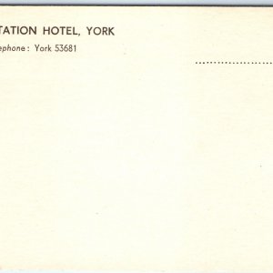 c1900s York England Royal Station Hotel Unposted Undivided Back Postcard UK A121