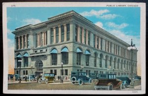 Vintage Postcard 1914 Public Library, Chicago, Illinois (IL)