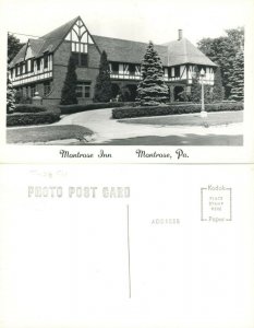 MONTROSE INN PA VINTAGE RPPC REAL PHOTO POSTCARD hotel