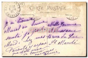 Postcard Old Saint Sever Curious shaped granite block Cone said sugar loaf in...