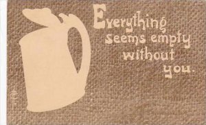 Fred Cavally Pining Series Beer Stein Everything Seems Empty Without You