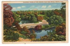 Panorama, Franklin Park, Duck Pond Bridge, Boston Massachusetts