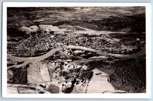 Fairbanks Alaska AK Postcard RPPC Photo Aerial View c1940's Unposted Vintage